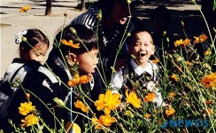 따스한 햇살과 꽃향기, 그리고 어린이들
