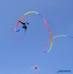 축하비행으로 눈길 끈 연날리기대회