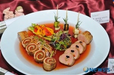 우리돼지 요리경연대회 금상 작품이에요