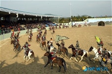 제주서 펼쳐지는 기마전쟁