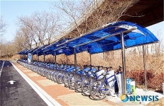 청계천 하류, 무료 자전거대여소 설치
