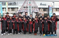 태권도 화이팅 외치는 중국 태권도 꿈나무들