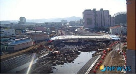 문산천 복구사업 마무리공사 박차