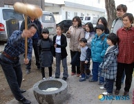 정월대보름 떡메치기