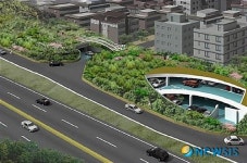 서울 서초구, 고속도로변 녹지대 방음언덕형주차장 준공