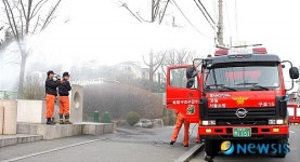 가상 가스사고 합동소방훈련