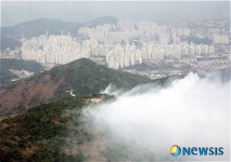 부산시 해운대구 장산서 화재 발생