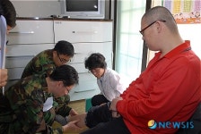 해병대 교육훈련단 경주온정마을 방문 진료와 위문 펼쳐