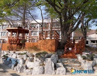 사천초등학교, 느티나무 쉼터 준공식 가져