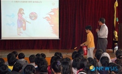 용산소방서, 서빙고초등학교 소방안전교육 실시