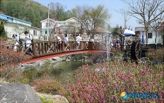 가루매마을 배꽃문화축제를 찾은 아이들