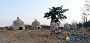 모습드러낸 청주 것대산 봉수대