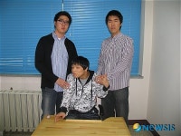 경주 위덕대학교 사회복지학과 2학년에 재학중인 뇌성마비 장애 1급인 권경욱씨