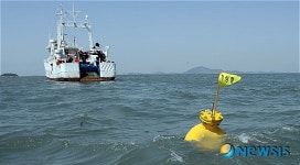 신안군 뱃길 책임지는 표류형 파고관측 부이