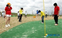 나비골프대회 참가한 선수들