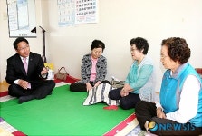 성원아파트 경로잔치 참석한 강석구 구청장
