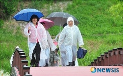 양재천 걷는 시민들의 밝은미소