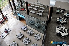 위에서 내려다 본 디지털도서관 일부