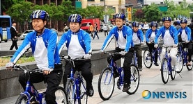 기독교사회책임 자전거봉사단 발대식