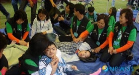 한국타이어 봉사서클, 평강의 집 방문