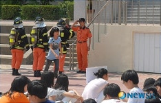 서초소방서, 원촌중학교 학생 대상 대피훈련 교육