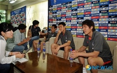 이란전 앞두고 미디어데이 갖는 한국축구대표팀