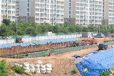 화정천 공사현장 도로침하 주민불안