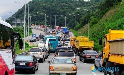경춘국도 극심한 교통정체