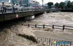 광주천 범람 위기
