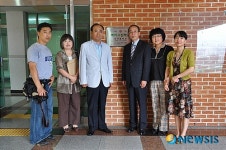 광덕중 환경인증학교 현판식