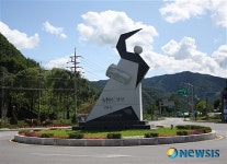 정선 예미마을 각종 볼거리 조형물 각광