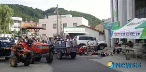 울산농협 농기계 순회수리 행사 구슬땀