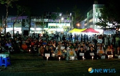 오거리 광장, 천 의원의 민생포차와용산참사 촛불집회