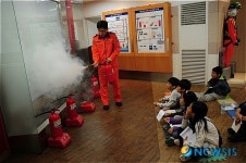 대청초등학교 어린이 강남소방서 견학