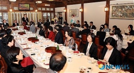 유인촌 장관, 한글발전 유공자와의 오찬