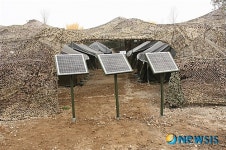 숙영막사 이제는 LED전구와 태양광으로...