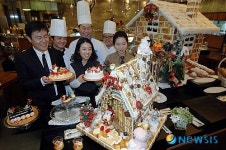 과자로 만든 산타마을