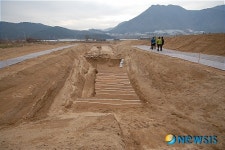 경남 양산시 증산리, 조선시대 제방 발굴현장