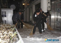 적설량 4㎝이상 청주시공무원은 비상