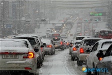 꽉 막힌 수원 도심