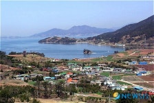 자연생태 우수마을로 재지정된 지족1리 마을 전경