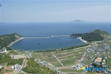 마리나항으로 본격 개발 예정인 경남 남해 물건항 전경