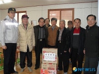 사천 읍내지구대, 경로당 위문활동