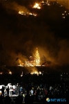 2010 제주들불축제, 달집 불 붙이기