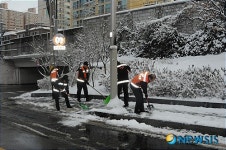 도봉소방서, 방학동 주변 골목길 제설작업