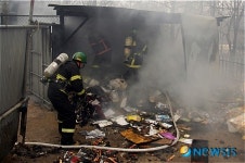 노원소방서, 쓰레기 분리수거장 화재 진압