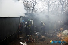 노원소방서, 쓰레기 분리수거장 화재 진압