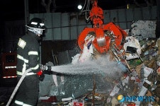 광진소방서, 재활용센터 화재 진압