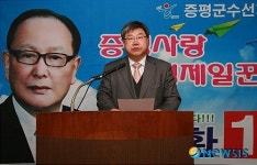 [6.2지방선거]김두환 예비후보 지지 선언하는 박동복씨