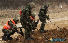 육군 6공병여단, 연천서 지뢰제거 작전 시범